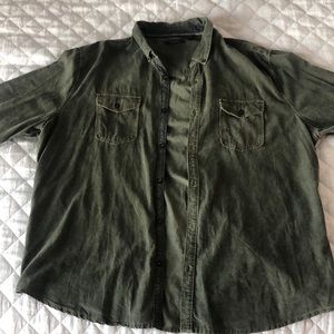 Corduroy Jacket - Olive Green